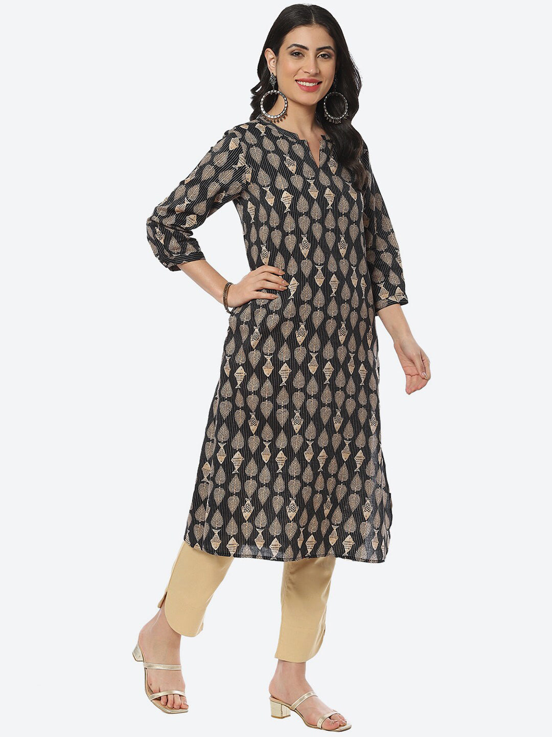 Biba Women Ethnic Motifs Printed Kurta - Swadesiicart