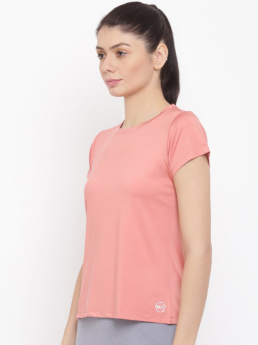 MKH Women Pink Dri-FIT Running T-shirt - Swadesiicart