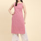 Kalini Ethnic Motifs Embroidered Chikankari Georgette Kurta | Swadesiicart