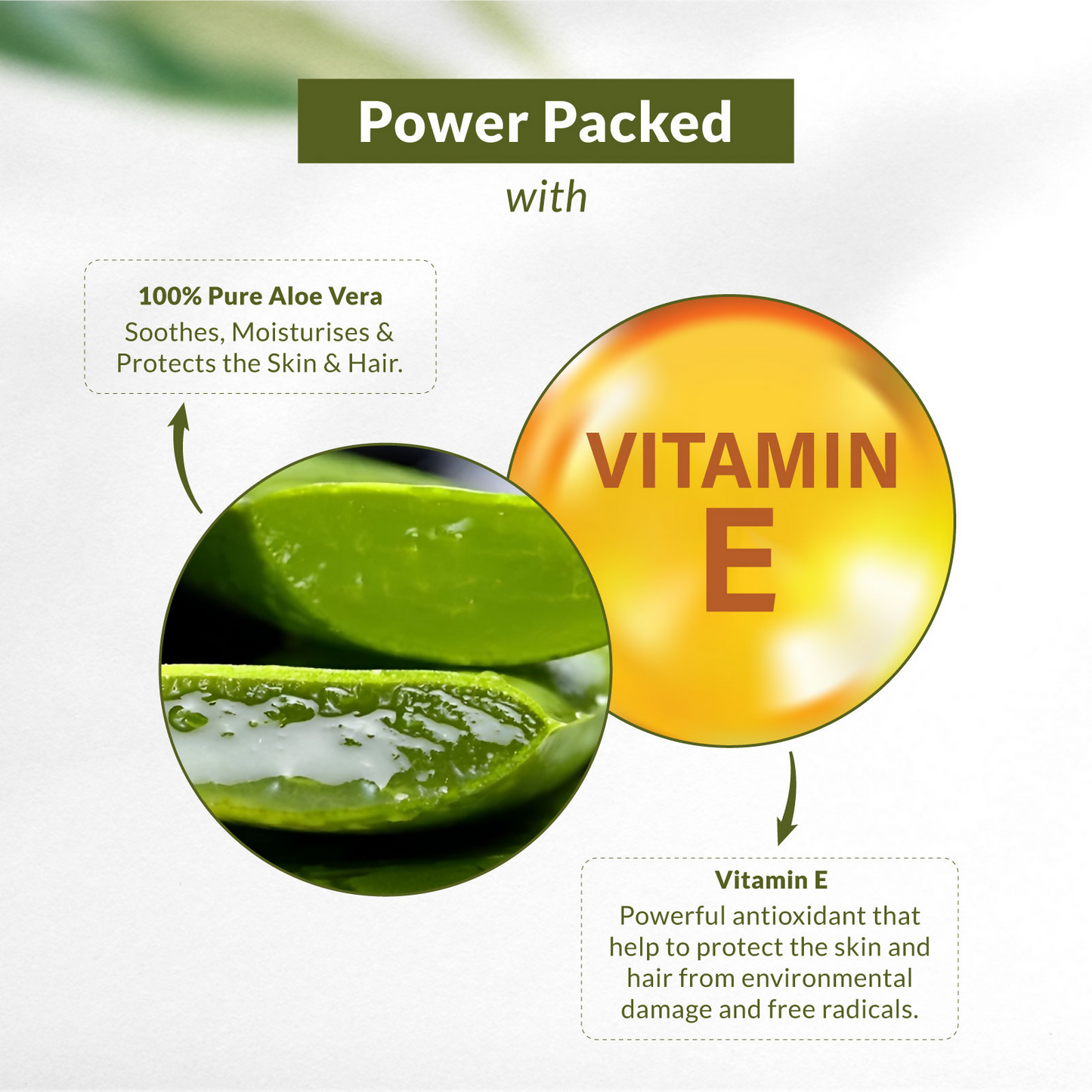 Lotus Botanicals 100% Pure Aloe Vera Gel With Vitamin E | Swadesiicart