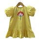 ArthLife Yellow Flower Patch Casual Dress