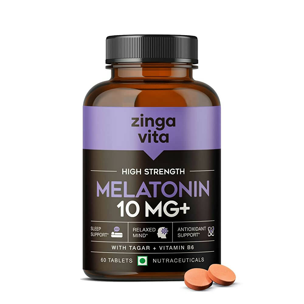 Zingavita High Strength Melatonin 10 mg+ Tablets | Swadesiicart