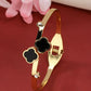 NVR Women's Set of 2 Gold & Silver Cuff Bracelet - Swadesiicart