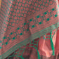 Mitera Ethnic Motifs Woven Design Zari Silk Blend Banarasi Saree | Swadesiicart