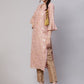 Aks Floral Printed Bell Sleeves Regular Kurta With Trousers