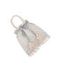 Masq Blue & Gold-Toned Embellished Embroidered Potli Clutch
