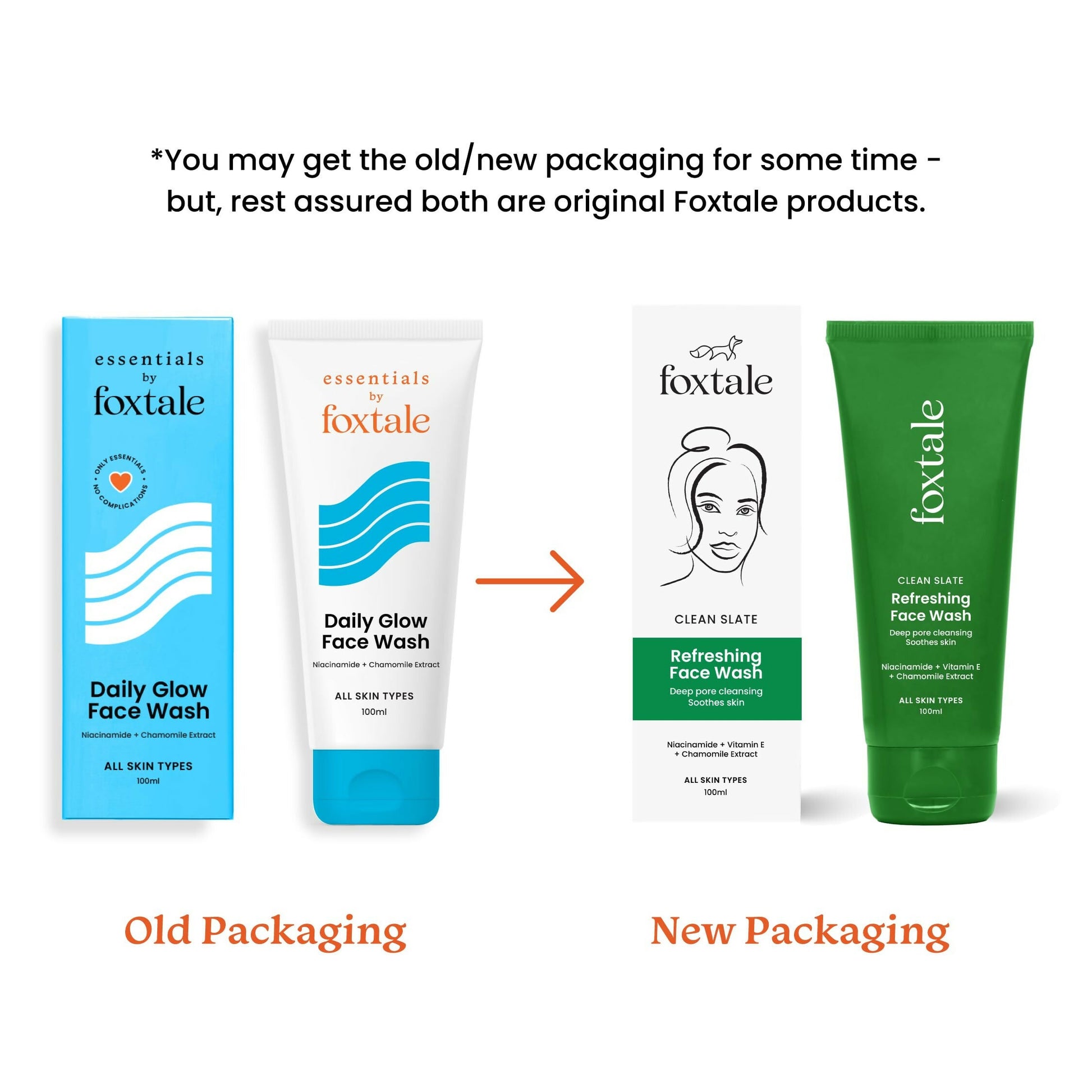 Foxtale Refreshing Face Wash For Deep Cleansing with Niacinamide - Hydrates & Brightens Skin - Swadesiicart