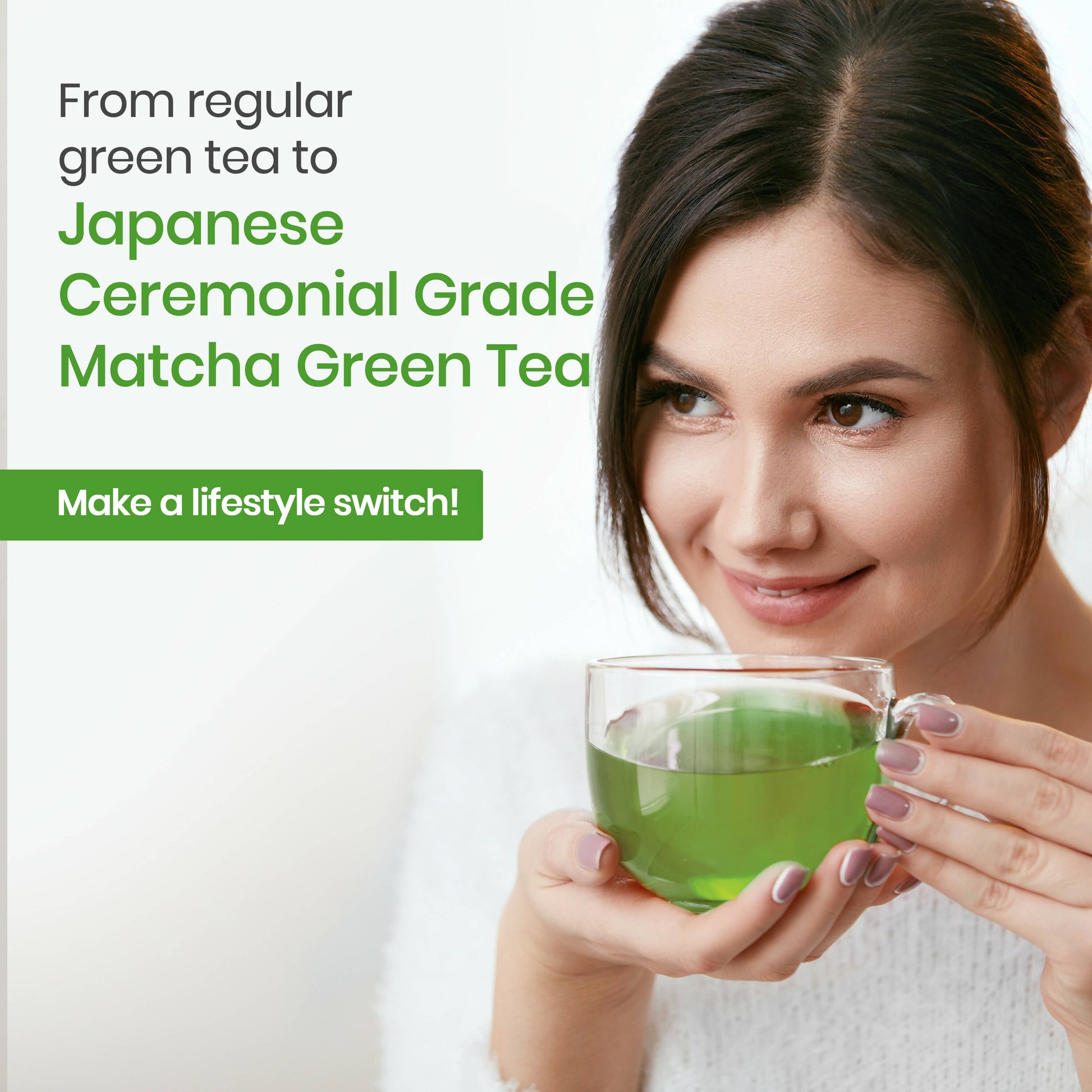 Wellbeing Nutrition Japanese Ceremonial Matcha Green Tea Effervescent Tablets | Swadesiicart