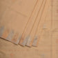 Beige Khadi Cotton Handloom Saree with Temple Border Design - Global Threads | Swadesiicart