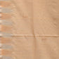 Beige Khadi Cotton Handloom Saree with Temple Border Design - Global Threads | Swadesiicart