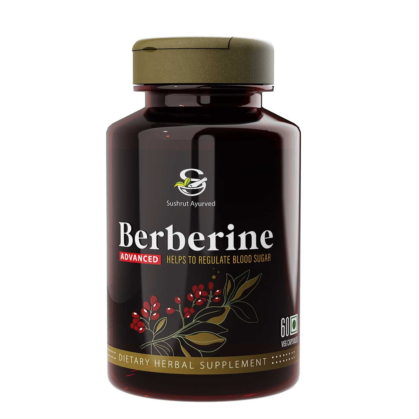 Sushrut Ayurved Good Health Berberine Veg Capsules - Sushrut Ayurved