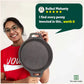 The Indus Valley CASTrong Cast Iron Fish Fry Pan, Pre-seasoned, Nonstick, 100% Pure, Toxin-free, Induction, 22.4/25cm, 1.5kg/2kg