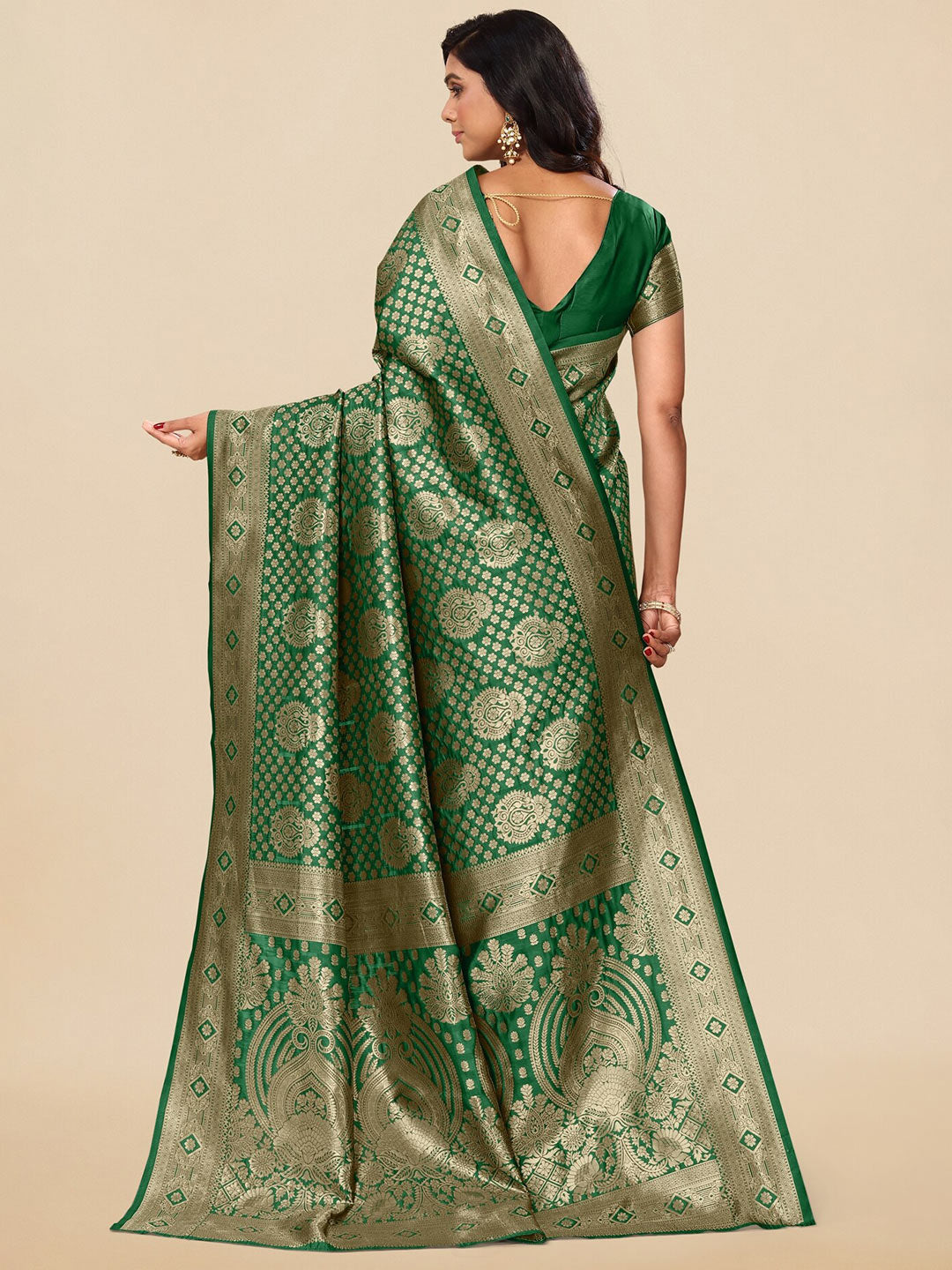 Kalini Woven Design Zari Banarasi Silk Saree | Swadesiicart