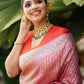 Kalini Ethnic Motifs Woven Design Zari Banarasi Saree | Swadesiicart