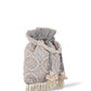 Masq Tan & White Embroidered Potli Clutch - Swadesiicart
