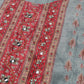 Grey Chinon Digital Printed With Hand Work Kurta - Himanshi - Swadesiicart