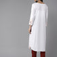 ADA Ethnic Motifs Embroidered Chikankari White Romance Kurta
