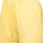 Ahalyaa Women's Cotton Blend Yellow Glitter Print Kurta Sharara Set With Dupatta | Swadesiicart