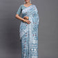 Shree Shyam Fashion Linen Cotton Sky Blue Saree