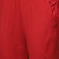 ADA Women Red & Green Chikankari Hand Embroidered Sustainable Handloom Kurta with Trousers | Swadesiicart