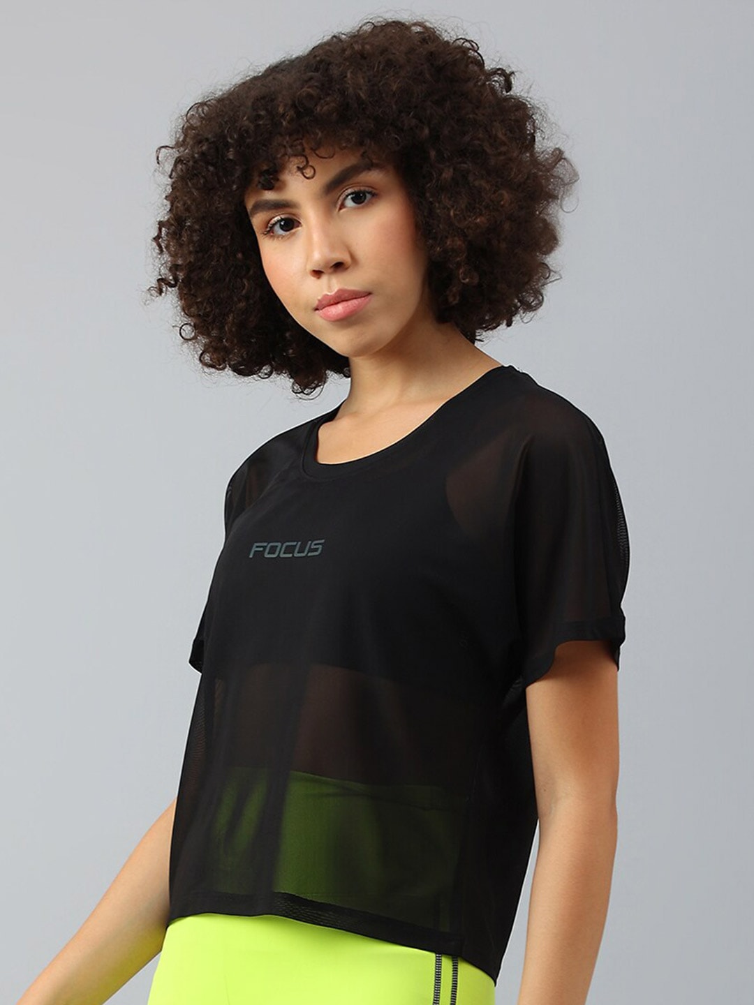 MKH Women Typography Extended Sleeves Dri-FIT Sports T-shirt - Swadesiicart