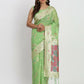 Shree Shyam Fashion Linen Cotton Light Green Saree