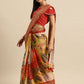 Ahalyaa Women's Traditional Semi Stitch Saree - Yellow | Swadesiicart