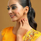 Ruby Raang Yellow Citrine Kundan Studs | Swadesiicart
