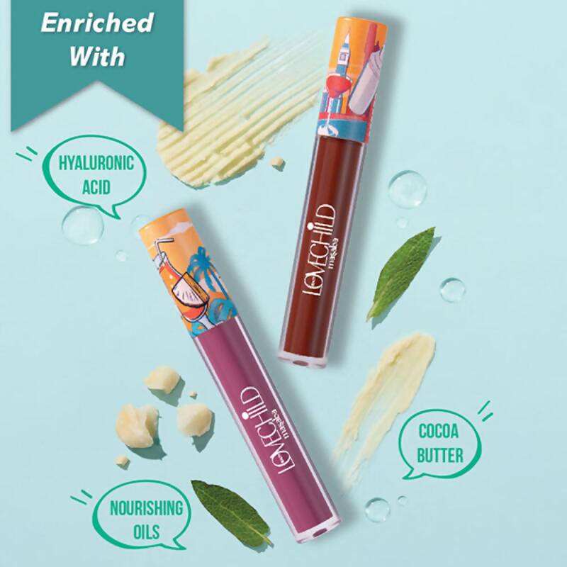 LoveChild By Masaba Gupta Mamma Mia Lush-Matte Lip Creme - Kapi Martini | Swadesiicart