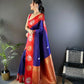 Joban Fashion Red Butti Banarasi Silk Sarees | Swadesiicart