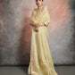 Vishnu Weaves Women's Yellow Tissue Linen Zari Woven Saree with Blouse - Swadesiicart