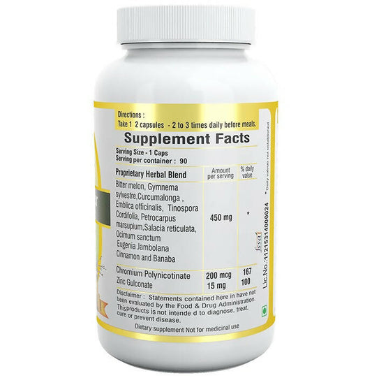 Sushrut Ayurved Good Health Sugar Knocker Veg Capsules - Swadesiicart