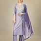 Jyoti Fashion Women's Lavender Silk Blend Embroidery & Sequence work Kurta with Trouser & Dupatta | Swadesiicart