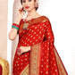 Shree Shyam Fashion Paithani Silk Red Saree
