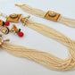 White Seed Beads Necklace Set - Mokshi Collections
