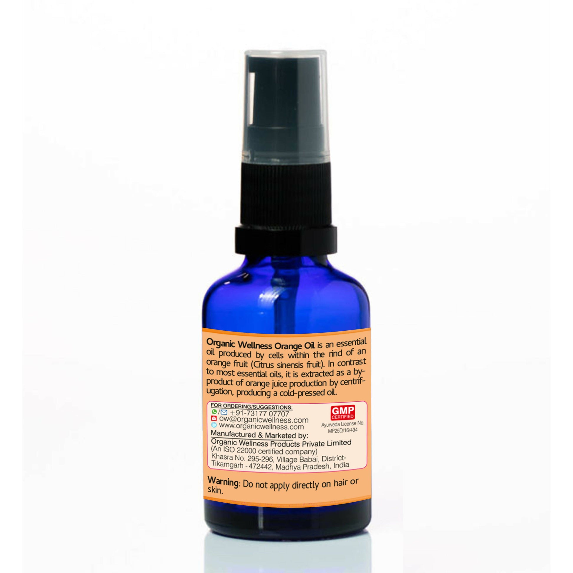 Organic Wellness Orange Essential Oil - Swadesiicart
