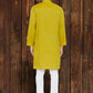 Even Apparels Yellowish Green Wedding Kurta - Green | Swadesiicart