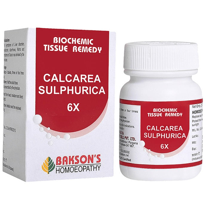 Bakson's Homeopathy Calcarea Sulphurica Biochemic Tablets | Swadesiicart