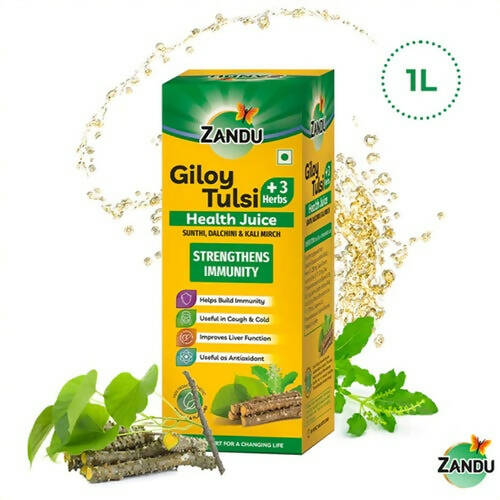 Zandu Giloy Tulsi Juice (3 herbs) - Swadesiicart