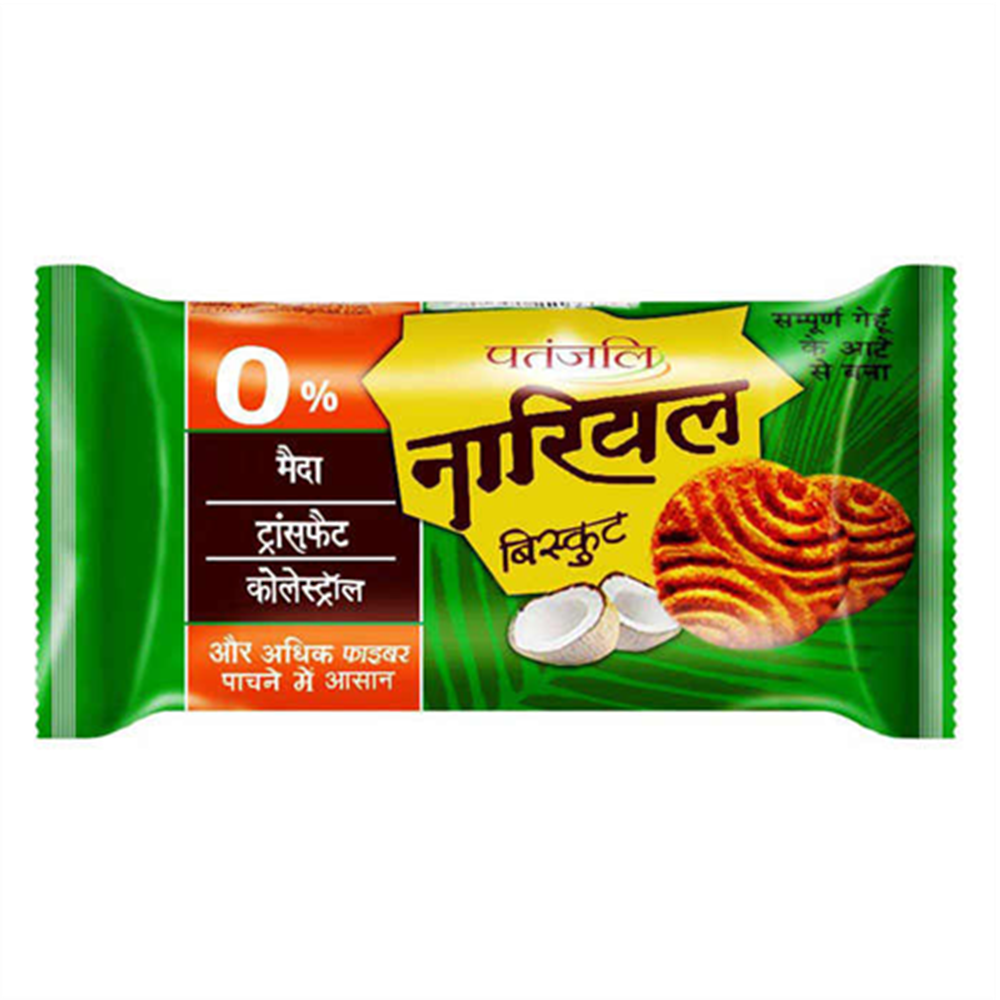 Patanjali Nariyal Biscuit (Pack of 10) - Swadesiicart
