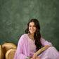 The52 Purple Women's Gorgeous Cotton Blend Fabric Thread Work Straight Kurta, Pant and Dupatta Set - Swadesiicart