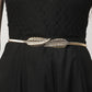 NVR Women Circular Gold-Polished Stretchable Metal Belt | Swadesiicart