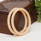 Golden Bangles (Gold) - Ruby Raang - Swadesiicart