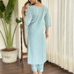 Lavender Viscose chanderi Stitched Suit With Dupatta - Tanisha | Swadesiicart