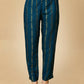 Jyoti Fashion Women's Navy Blue Viscose Rayon Embroidered Kurta Pant Set | Swadesiicart