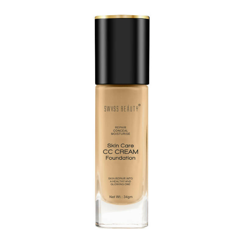 Swiss Beauty Skin Care CC Cream Liquid Foundation - 6 Beige Sand | Swadesiicart