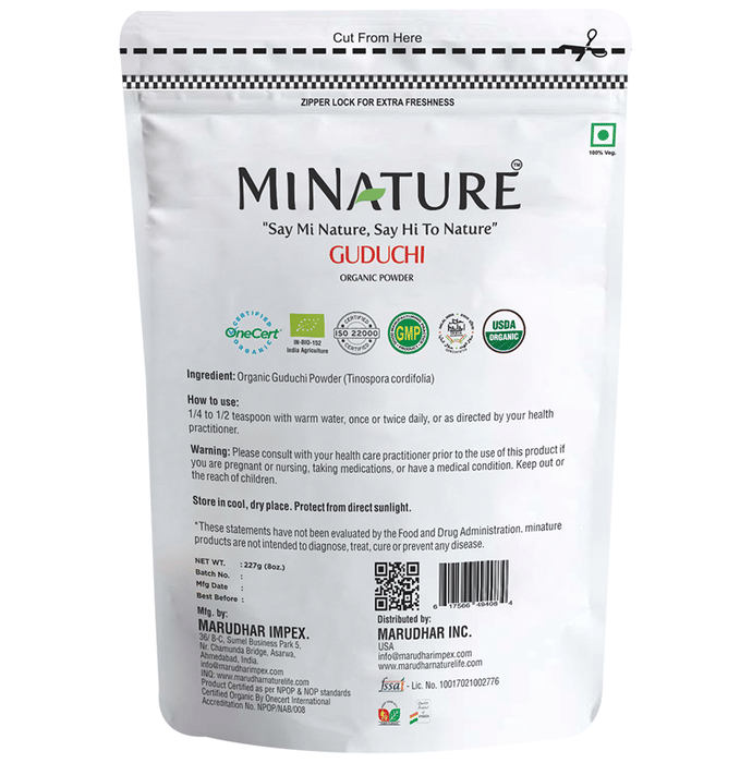 Minature Guduchi Organic Powder | Swadesiicart