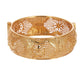 Gold-Polished Alloy Golden Handmade Beaded Bangle Set - The Pari - Swadesiicart