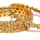 Gold-Polished Alloy Golden Colour Kundan Bangle - The Pari - Swadesiicart