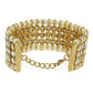 Gold-Polished Alloy Kundan Studded Bracelet - The Pari - Swadesiicart